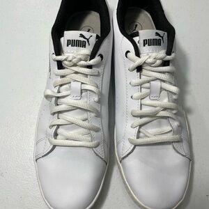 Puma Womens White and Black Sneakers Size 10 SB-FA